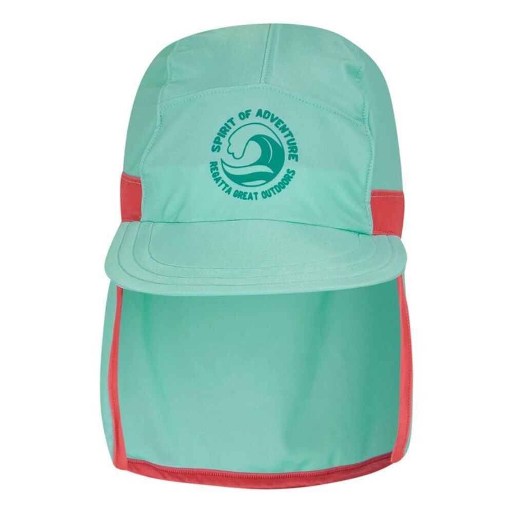 Regatta Childrens/Kids II Neck Protector Cap / Aruba Blue/Peach Bloom